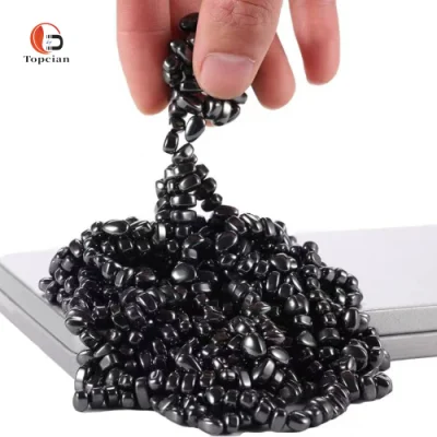 Factory Magnetic Hematite Ore Ferrite Magnetic Gravel Desktop Toys